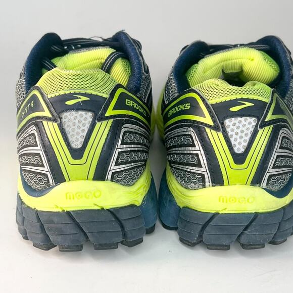 Brooks Ghost 6 Running Sneakers Shoes Grey Black Green Blue Silver Men 12.5 - Picture 4 of 14